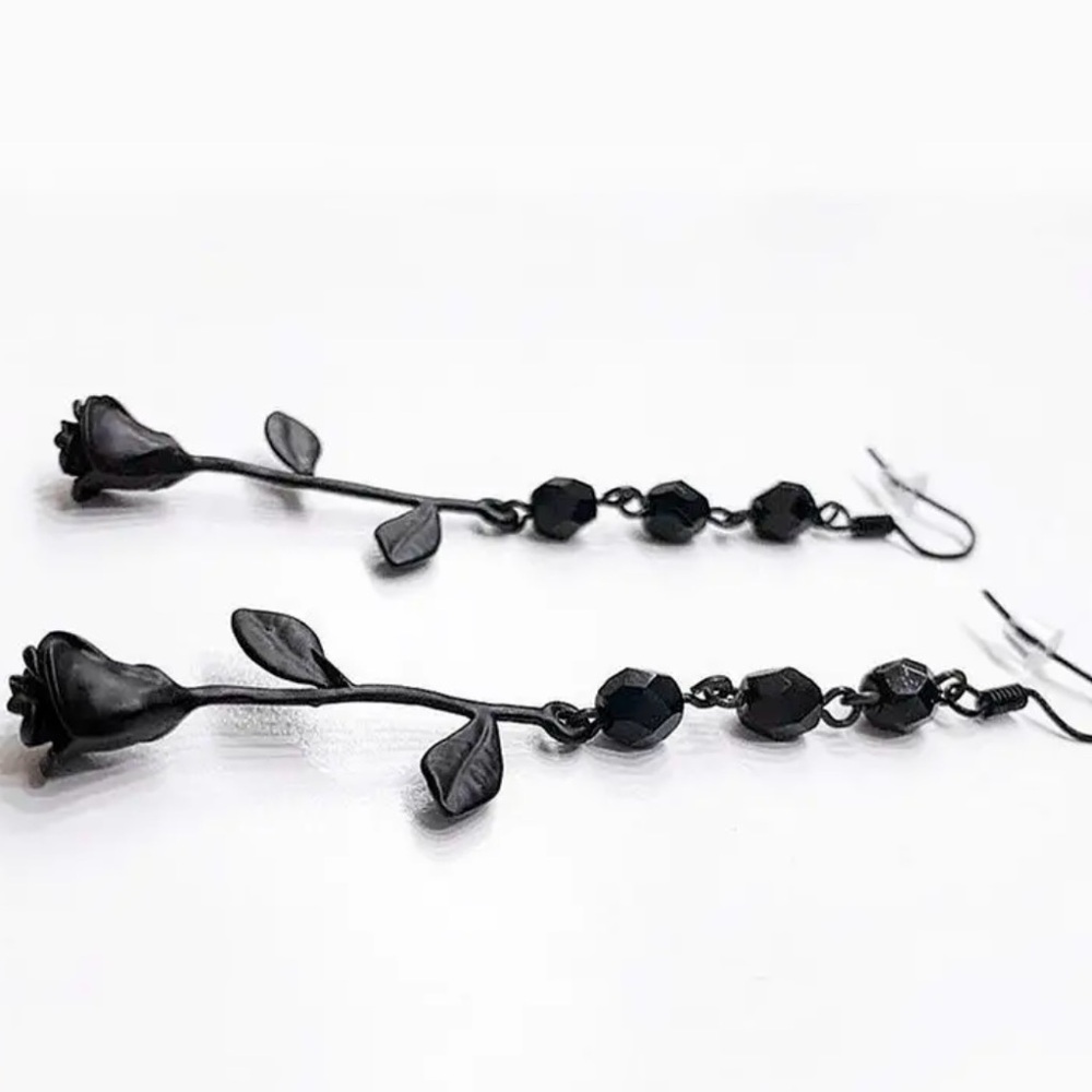 Rose earrings